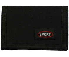 Juoda sportinio stiliaus piniginė