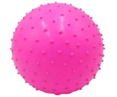 Kamuolys su masažiniais spygliukais, 22 cm - Geltona
