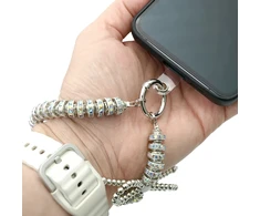 Karoliukų dirželis telefonui ant riešo, 11 cm