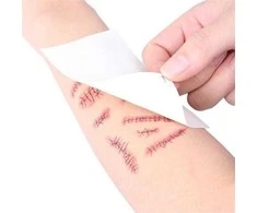 Laikinos helovino tatuiruotės kūnui - Rožinė