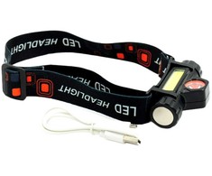LED prožektorius ant galvos