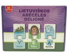 Lietuviškos abėcėlės dėlionė, 64 detalės