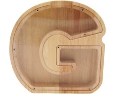 Medinė taupyklė "Raidė-G", 18 cm