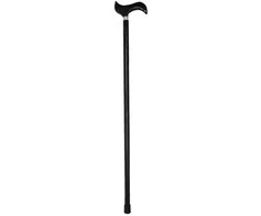 Medinė vaikščiojimo lazda, 92 cm - Juoda
