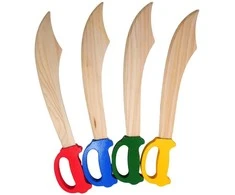 Medinis pirato kardas, 50 cm - Mėlyna