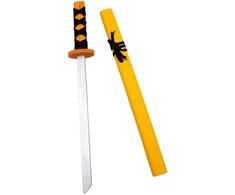 Medinis Samurajaus kardas su dėklu, 53 cm - Juoda