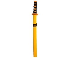 Medinis Samurajaus kardas su dėklu, 73 cm - Juoda