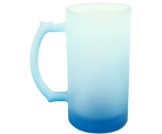 Mėlynas matinio stiklo bokalas, 500 ml