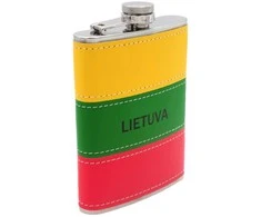 Metalinė gertuvė su trispalve "Lietuva", 227 ml