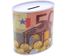 Metalinė taupyklė Eurai, 9,5 cm - 4