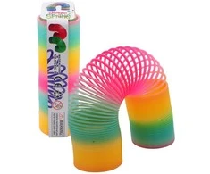 Plastikinė spyruoklė Vaivorykštė