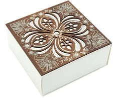 Popierinė dovanų dėžutė, 14x14x6 cm