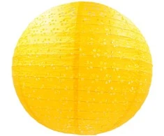 Popierinis žibintas, 35 cm - Balta