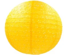 Popierinis žibintas, 35 cm - Raudona