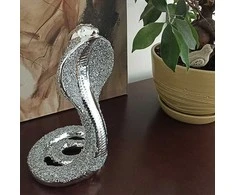 Porcelianinė gyvatės statulėlė, h 27 cm
