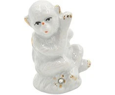 Porcelianinė statulėlė Beždžionė, 7 cm - 1
