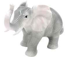 Porcelianinė statulėlė Dramblys, h 14 cm