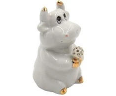 Porcelianinė statulėlė Jautis, 7 cm