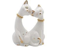 Porcelianinė statulėlė katinai, 11,5 cm