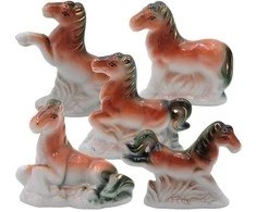 Porcelianinė statulėlė Žirgas, 8 cm - 2