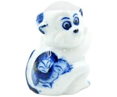Porceliano statulėlė Beždžionė, 4,5 cm
