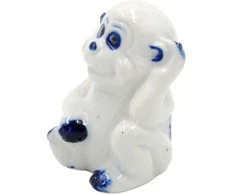 Porceliano statulėlė Beždžionė, 4,5 cm