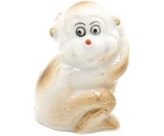 Porceliano statulėlė Beždžionė, 4,5 cm - 2