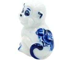 Porceliano statulėlė Beždžionė, 4,5 cm