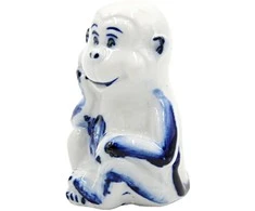 Porceliano statulėlė Beždžionė, 6,5 cm
