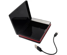 Portsigaras su žiebtuvėliu, įkraunamas USB - Pilka