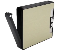 Portsigaras su žiebtuvėliu, įkraunamas USB - Rusvai gelsva