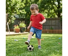 Pripučiamas guminis futbolo kamuolys, 15 cm