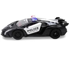 Radijo bangomis valdoma policijos mašina, 33x13,5x10 cm