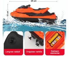 Radijo bangomis valdomas vandens motociklas