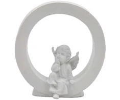 Raidė "O" su angeliuku, 13 cm