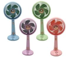 Rankinis „Mini Fan“ USB įkraunamas ventiliatorius su stovu - Žalia