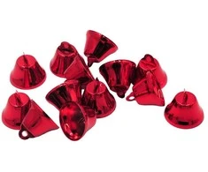 Raudonas metalinis varpelis, 2,6 cm