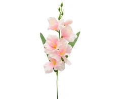 Rožinė dirbtinė gėlė kardelis, 50 cm