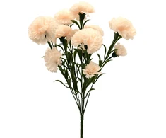 Rožinė dirbtinė gvazdikų puokštė, 45 cm