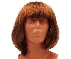 Rudas plaukų perukas, 30 cm
