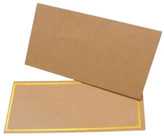 Rudas vokas su kvietimo kortele 19x9,5 cm, 190 g
