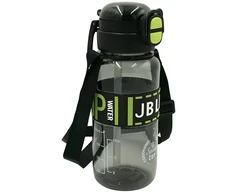 Sportinė plastikinė gertuvė (2in1 sistema), 800 ml - Juoda
