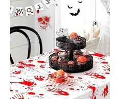 Staltiesė Helovino vakarėliui su krauju, 130x260 cm