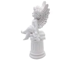 Statulėlė Angelas ant kolonos, 22 cm - 2