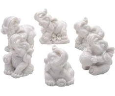 Statulėlės Drambliukai, 6 vnt. (5 cm)