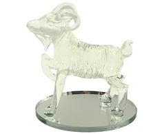 Stiklinė skulptūrėlė Ožys, 15 cm