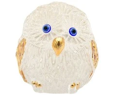 Stiklinė statulėlė Pelėda, 7 cm
