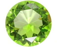 Stiklinis žalias Deimantas, 5 cm