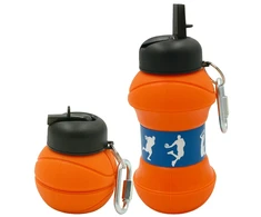 Sulankstoma silikoninė gertuvė-krepšinio kamuolys, 550 ml