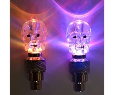 Šviečiantys LED ventiliai "Kaukolės"